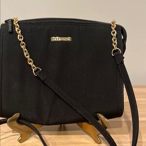 Liz Claiborn Black Crossbody Bag with Gold Chain